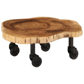 Mesa de centro de madera de acacia maciza 60x55x25 cm en Mesas de centro | Comprar online en Foru.es