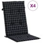 Cojines para sillas de respaldo alto 4 uds tela negra a cuadros de , Cojines para sillas y sofás - Ref: Foro24-361257, Precio...