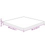 Tablero de mesa cuadrada madera de roble sin tratar 90x90x1,5cm de , Tableros para mesas - Ref: Foro24-342919, Precio: 92,27 ...
