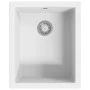 Küchenspüle mit Überlauf aus weißem Granit von vidaXL, Sinkt - Ref: Foro24-147076, Preis: 168,52 €, Rabatt: %