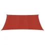 Toldo de vela rojo HDPE 160 g/m² 2,5x2,5 m de , Sombrillas - Ref: Foro24-311603, Precio: 23,18 €, Descuento: %