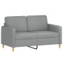 Juego de sofás con cojines 4 piezas tela gris claro de , Sofás - Ref: Foro24-3202078, Precio: 747,77 €, Descuento: %