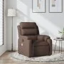 Sillón de masaje reclinable de tela marrón oscuro de , Sillones - Ref: Foro24-373479, Precio: 247,70 €, Descuento: %