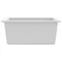 Küchenspüle mit Überlauf aus weißem Granit von vidaXL, Sinkt - Ref: Foro24-147076, Preis: 168,52 €, Rabatt: %