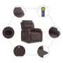 Sillón de masaje reclinable de tela marrón oscuro de , Sillones - Ref: Foro24-373479, Precio: 247,70 €, Descuento: %