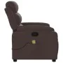 Sillón de masaje reclinable de tela marrón oscuro de , Sillones - Ref: Foro24-373479, Precio: 247,70 €, Descuento: %