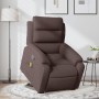 Silla de masaje reclinable de pie de tela marrón oscuro de , Sillones - Ref: Foro24-3204997, Precio: 311,08 €, Descuento: %