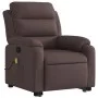 Silla de masaje reclinable de pie de tela marrón oscuro de , Sillones - Ref: Foro24-3204997, Precio: 326,45 €, Descuento: %