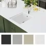 Küchenspüle mit Überlauf aus weißem Granit von vidaXL, Sinkt - Ref: Foro24-147076, Preis: 168,52 €, Rabatt: %