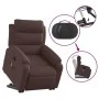 Silla de masaje reclinable de pie de tela marrón oscuro de , Sillones - Ref: Foro24-3204997, Precio: 326,45 €, Descuento: %