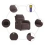 Silla de masaje reclinable de pie de tela marrón oscuro de , Sillones - Ref: Foro24-3204997, Precio: 326,45 €, Descuento: %