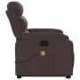 Silla de masaje reclinable de pie de tela marrón oscuro de , Sillones - Ref: Foro24-3204997, Precio: 326,45 €, Descuento: %