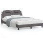 Estructura de cama con cabecero cuero sintético gris 140x200cm de , Camas y somieres - Ref: Foro24-3208099, Precio: 189,98 €,...