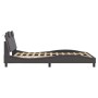 Estructura de cama con cabecero cuero sintético gris 140x200cm de , Camas y somieres - Ref: Foro24-3208099, Precio: 189,98 €,...
