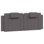 Estructura de cama con cabecero cuero sintético gris 140x200cm de , Camas y somieres - Ref: Foro24-3208099, Precio: 189,98 €,...