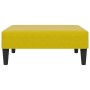 Sofá cama de 2 plazas con taburete terciopelo amarillo de , Sofás - Ref: Foro24-3216254, Precio: 317,67 €, Descuento: %