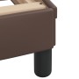 Cama con colchón cuero sintético marrón 180x200 cm de , Camas y somieres - Ref: Foro24-3208812, Precio: 412,17 €, Descuento: %