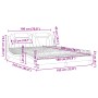 Cama con colchón cuero sintético marrón 180x200 cm de , Camas y somieres - Ref: Foro24-3208812, Precio: 412,17 €, Descuento: %