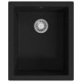 Fregadero de cocina con rebosadero granito negro de vidaXL, Fregaderos - Ref: Foro24-147073, Precio: 165,87 €, Descuento: %