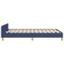 Bed frame with blue fabric headboard 120x190 cm by , Beds and slatted bases - Ref: Foro24-3270519, Price: 172,68 €, Discount: %