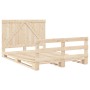 Estructura de cama con cabecero madera maciza pino 160x200 cm de , Camas y somieres - Ref: Foro24-3281559, Precio: 236,30 €, ...