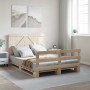 Estructura de cama con cabecero madera maciza pino 160x200 cm de , Camas y somieres - Ref: Foro24-3281559, Precio: 236,30 €, ...