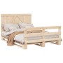 Estructura de cama con cabecero madera maciza pino 160x200 cm de , Camas y somieres - Ref: Foro24-3281559, Precio: 236,30 €, ...