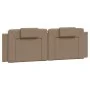 Padded headboard in synthetic leather, cappuccino color, 160 cm. by , Headboards and footboards - Ref: Foro24-374801, Price: ...