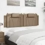 Padded headboard in synthetic leather, cappuccino color, 160 cm. by , Headboards and footboards - Ref: Foro24-374801, Price: ...