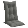 Cojines para silla respaldo alto 4 uds tela gris oscuro melange de , Cojines para sillas y sofás - Ref: Foro24-4002350, Preci...