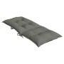 Cojines para silla respaldo alto 4 uds tela gris oscuro melange de , Cojines para sillas y sofás - Ref: Foro24-4002350, Preci...