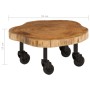 Mesa de centro de madera de acacia maciza 60x55x25 cm en Mesas de centro | Comprar online en Foru.es