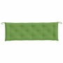 Cojín para banco de jardín tela verde melange 150x50x7 cm de , Cojines para sillas y sofás - Ref: Foro24-4002558, Precio: 39,...
