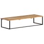 Perchero con borde natural madera maciza de acacia 100x35x22 cm de vidaXL, Percheros para sombreros y abrigos - Ref: Foro24-3...