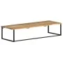 Perchero con borde natural madera maciza de acacia 100x35x22 cm de vidaXL, Percheros para sombreros y abrigos - Ref: Foro24-3...