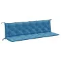 Cojines para banco jardín 2 uds tela azul melange 200x50x7 cm de , Cojines para sillas y sofás - Ref: Foro24-4002634, Precio:...