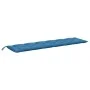 Cojines para banco jardín 2 uds tela azul melange 200x50x7 cm de , Cojines para sillas y sofás - Ref: Foro24-4002634, Precio:...