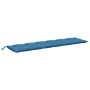 Cojines para banco jardín 2 uds tela azul melange 200x50x7 cm de , Cojines para sillas y sofás - Ref: Foro24-4002634, Precio:...