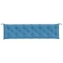 Cojines para banco jardín 2 uds tela azul melange 200x50x7 cm de , Cojines para sillas y sofás - Ref: Foro24-4002634, Precio:...