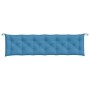 Cojines para banco jardín 2 uds tela azul melange 200x50x7 cm de , Cojines para sillas y sofás - Ref: Foro24-4002634, Precio:...