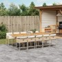 Set comedor de jardín 11 pzas con cojines ratán sintético beige de , Conjuntos de jardín - Ref: Foro24-3278067, Precio: 745,3...