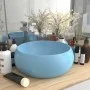 Matte light blue round ceramic luxury washbasin 40x15 cm by vidaXL, Sinks - Ref: Foro24-147000, Price: 76,35 €, Discount: %