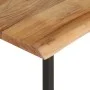 Perchero con borde natural madera maciza de acacia 100x35x22 cm de vidaXL, Percheros para sombreros y abrigos - Ref: Foro24-3...