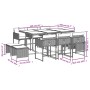 Set comedor de jardín 11 pzas con cojines ratán sintético beige de , Conjuntos de jardín - Ref: Foro24-3278103, Precio: 506,0...
