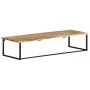 Perchero con borde natural madera maciza de acacia 100x35x22 cm de vidaXL, Percheros para sombreros y abrigos - Ref: Foro24-3...