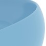 Lavabo de lujo redondo cerámica azul claro mate 40x15 cm de vidaXL, Lavabos - Ref: Foro24-147000, Precio: 77,54 €, Descuento: %