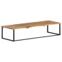 Perchero con borde natural madera maciza de acacia 100x35x22 cm de vidaXL, Percheros para sombreros y abrigos - Ref: Foro24-3...