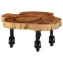Mesa de centro de madera de acacia maciza 60x55x25 cm en Mesas de centro | Comprar online en Foru.es