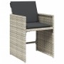 Set comedor jardín y cojines 15 pzas ratán sintético gris claro de , Conjuntos de jardín - Ref: Foro24-3277942, Precio: 817,9...