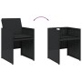 Set de comedor jardín 11 pzas con cojines ratán sintético negro de , Conjuntos de jardín - Ref: Foro24-3277734, Precio: 568,9...